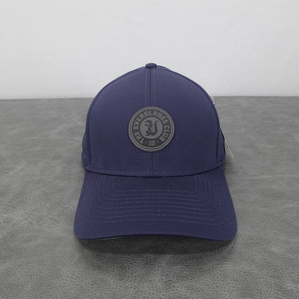 Levelwear Everglades Club Hat Mens OS Navy Golf Performance Strapback Cap
